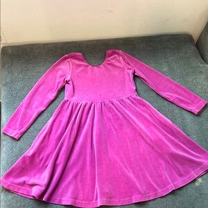 Hanna Andersson Pink Velvet Kids Dress